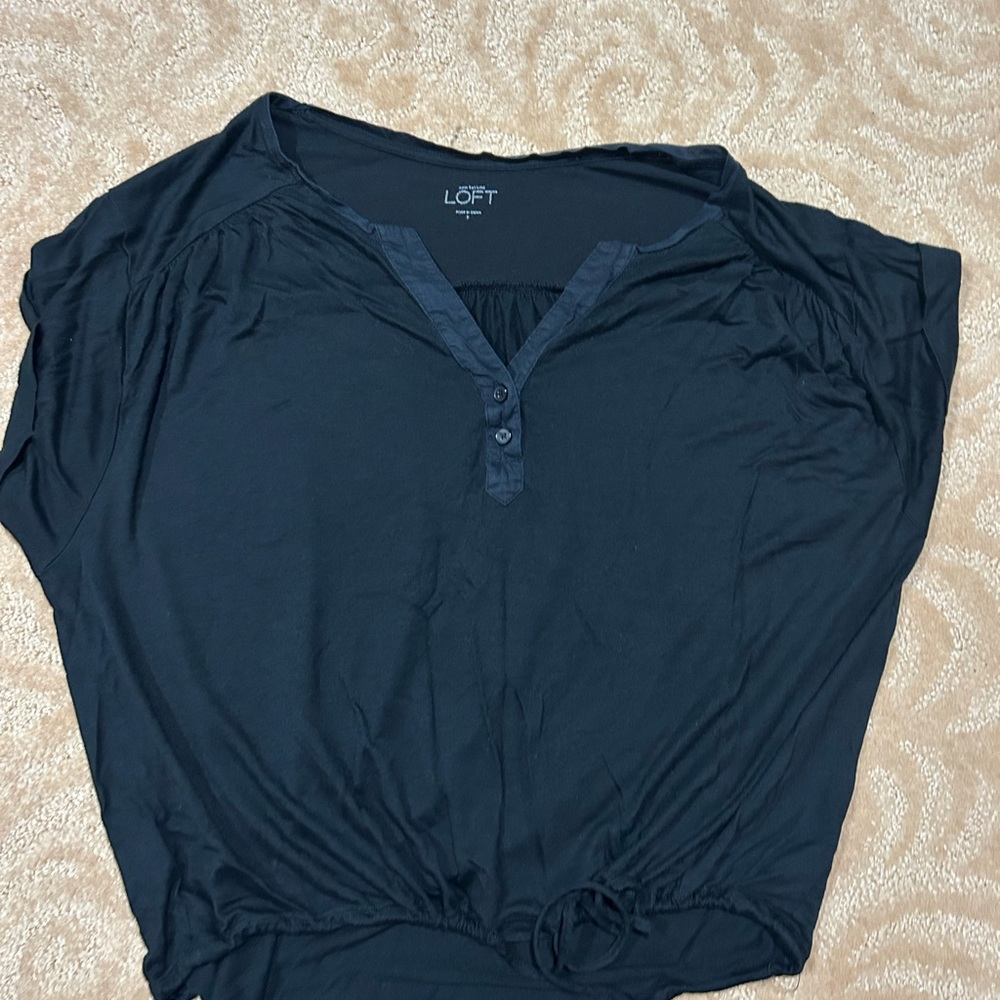 Ann Taylor LOFT black shirt